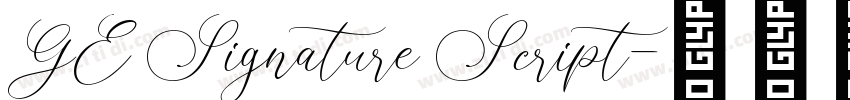 GE Signature Script字体转换